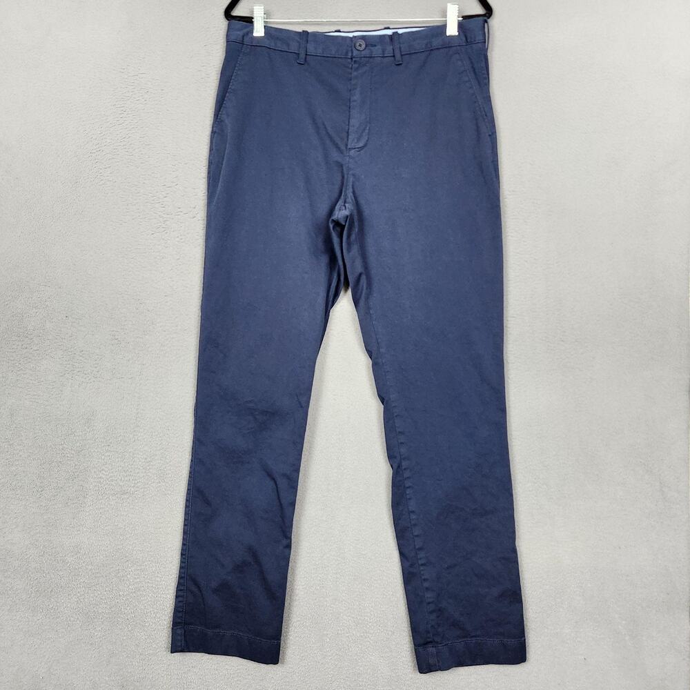 J CREW Pants Mens 33x31 Blue Athletic Slim Original Chino Stretch Casual Twill